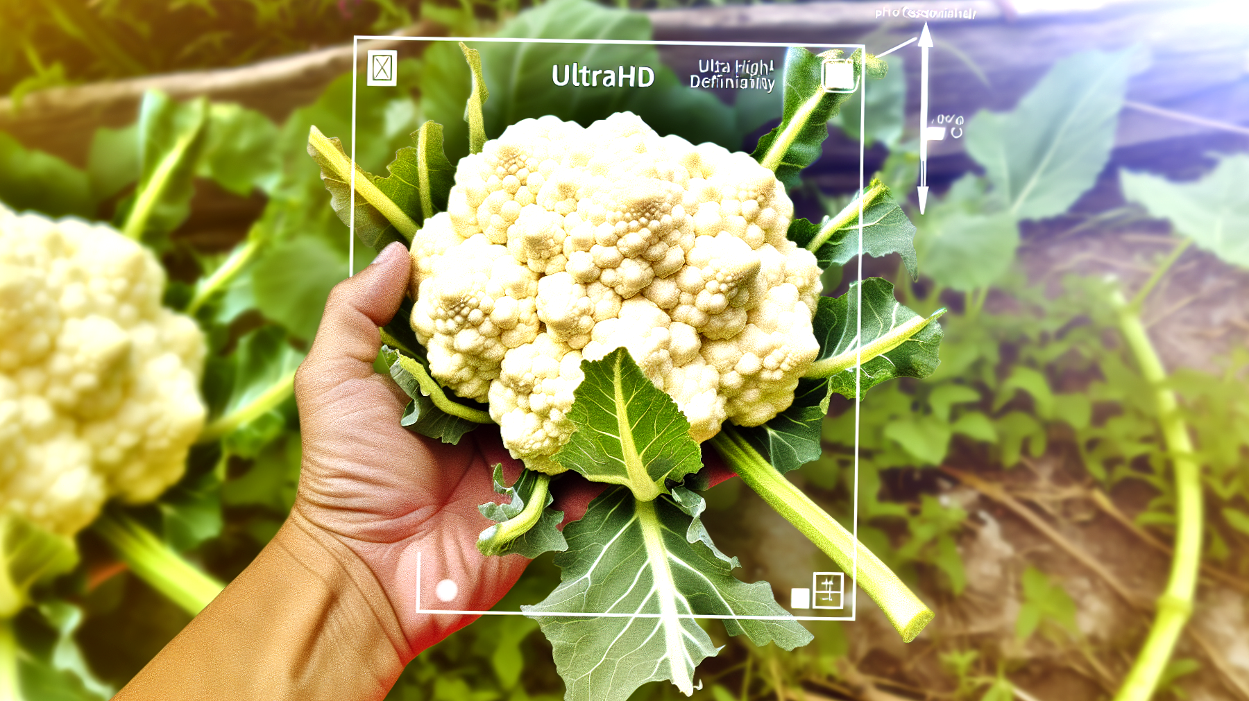 Innesto cavolfiore giardino orto"
