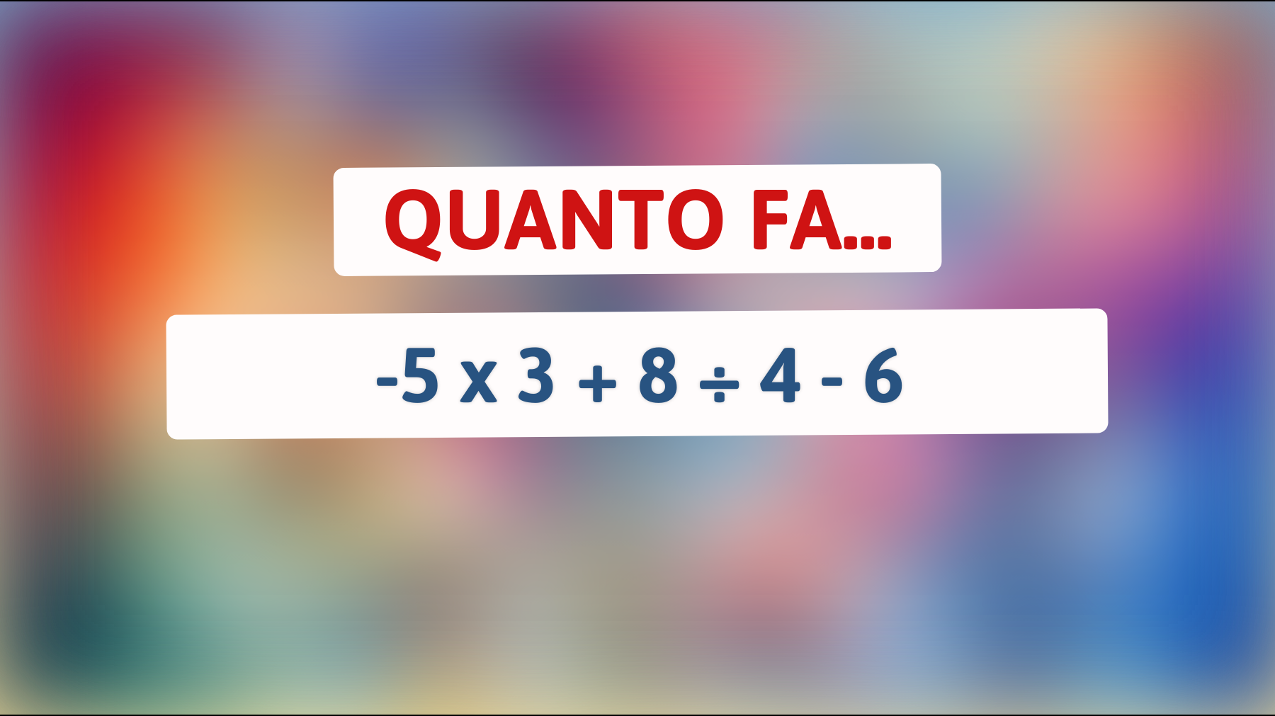 Scopri il rompicapo che solo il 1% della popolazione sa risolvere correttamente! Sei tra i veri geni?"